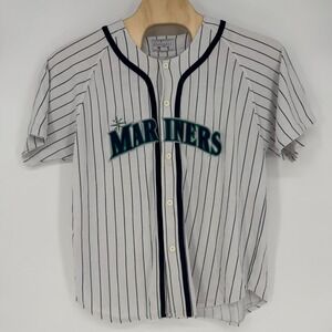 Vintage Starter‎ Seattle Mariners Ken Griffey Jr 24 Pinstripe Jersey XL MLB 90s